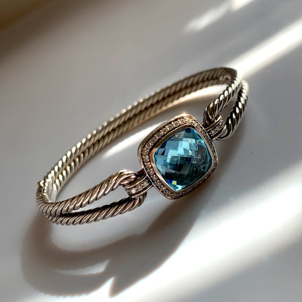 David Yurman New Albion Blue Topaz Bracelet in Small